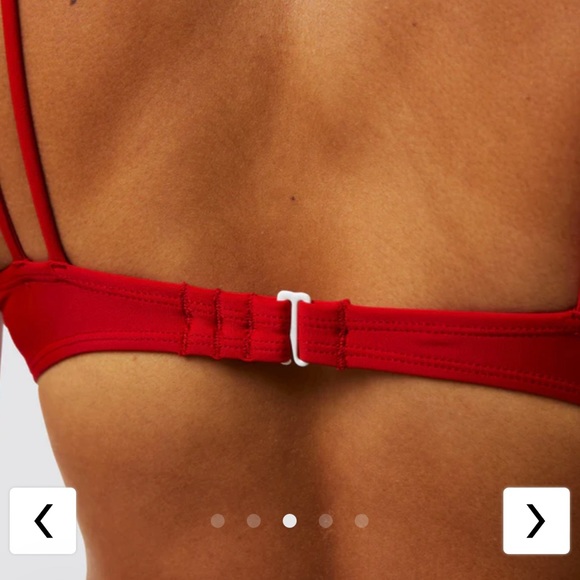 Born Primitive Coastal Bikini Top (Bright Red) size XL - Picture 3 of 5